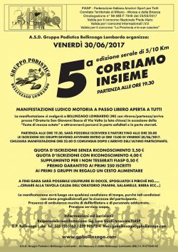 5^ Corriamo Insieme 30 Giugno 2017