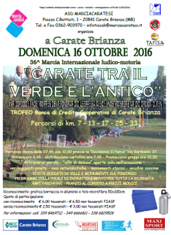 Carate Brianza 16 Ottobre 2016