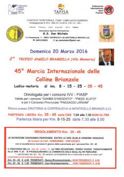 Monticello Brianza 20 Marzo 2016